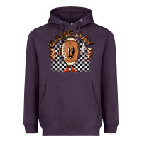 Plum game day football Heavyweight Hoodie - BarkalooDesign