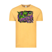 Vintage Mustard mardi saurus rex Vintage Tee - CowGirlArtShop