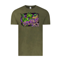 Vintage Olive mardi saurus rex Vintage Tee - CowGirlArtShop