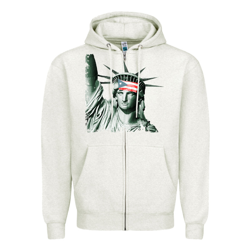 Puerto Rico Resiste Statue Of Liberty Puerto Rican Flag Zipper Hoodie by trangStudio | Teevron