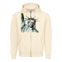 Sandshell Puerto Rico Resiste Statue of Liberty Puerto Rican Flag Zipper Hoodie - trangStudio