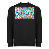 Black The Pool Is My Happy Place Heavyweight Sweatshirt - CowhideDigitalArt