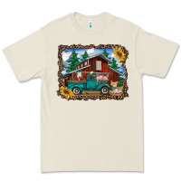 Bone western barn with farm animals Premium Tee - RanaPortraitStore