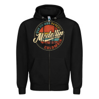 Black Que Chimba Parce Medellin Bandera Antioquia Colombia Paisa Zipper Hoodie - trangStudio
