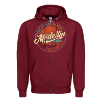 Burgundy Que Chimba Parce Medellin Bandera Antioquia Colombia Paisa Zipper Hoodie - trangStudio