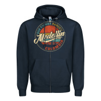 Navy Que Chimba Parce Medellin Bandera Antioquia Colombia Paisa Zipper Hoodie - trangStudio