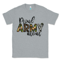 Heather Grey proud Army mom Classic Tee - CowhideDigitalArt