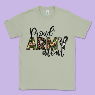 Proud Army Mom Classic Tee Designed By Cowhidedigitalart