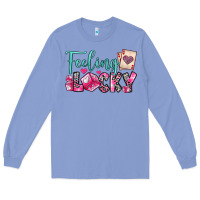 Colony Blue feeling lucky Long Sleeve Tee - OliviaCreatesArt