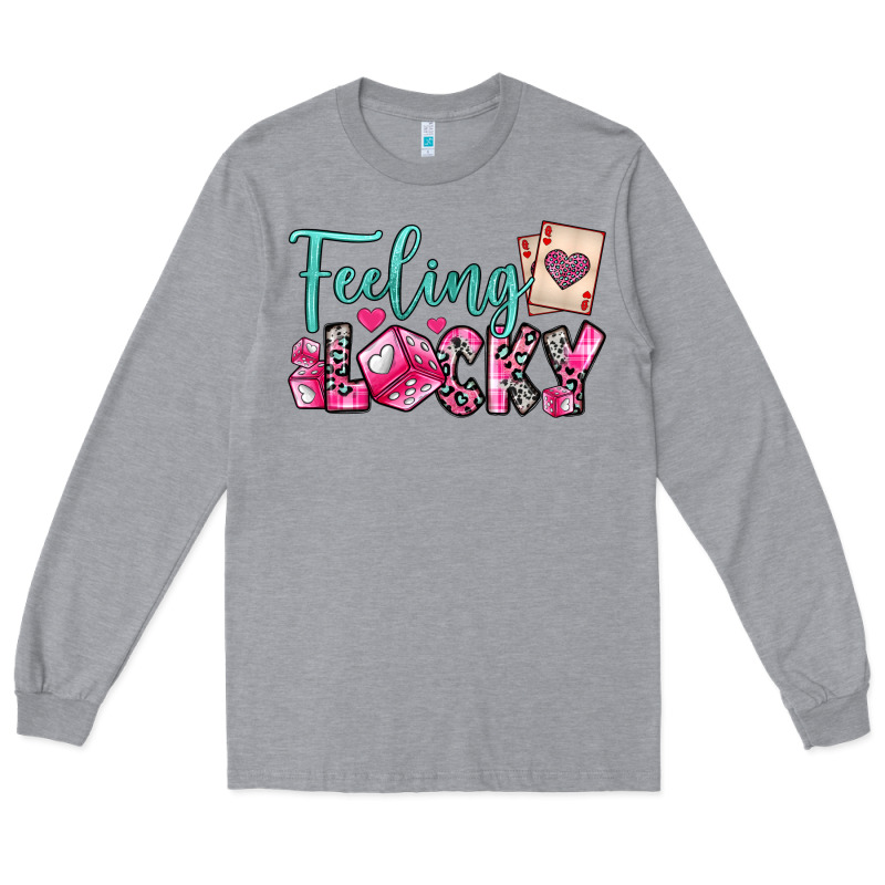 Feeling Lucky Long Sleeve Tee by OliviaCreatesArt | Teevron