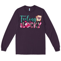Plum feeling lucky Long Sleeve Tee - OliviaCreatesArt