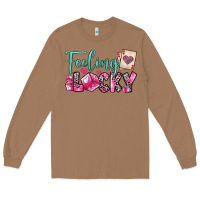 Toasted Coconut feeling lucky Long Sleeve Tee - OliviaCreatesArt