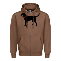 Chestnut Labrador Retriever Fetch, Black Lab Play Ball Zipper Hoodie - trangStudio