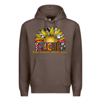 Coffee Teacher Premium Hoodie - CowhideDigitalArt