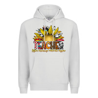 Dove Grey Teacher Premium Hoodie - CowhideDigitalArt