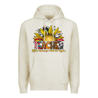 Oatmeal Heather Teacher Premium Hoodie - CowhideDigitalArt