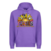 Purple Teacher Premium Hoodie - CowhideDigitalArt