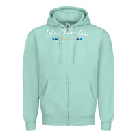 Seafoam Lake Champlain Oars Graphic Zipper Hoodie - trangStudio