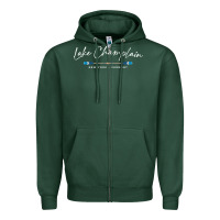 Sports Green Lake Champlain Oars Graphic Zipper Hoodie - trangStudio