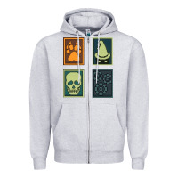 Heather Grey Inscryption Psychological Horror Card Categories Game Halloween Scary  Zipper Hoodie - trangStudio
