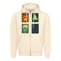 Sandshell Inscryption Psychological Horror Card Categories Game Halloween Scary  Zipper Hoodie - trangStudio