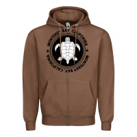 Chestnut Diving at Monterey Bay, California Zipper Hoodie - trangStudio