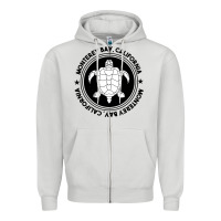 Dove Grey Diving at Monterey Bay, California Zipper Hoodie - trangStudio