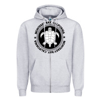 Heather Grey Diving at Monterey Bay, California Zipper Hoodie - trangStudio