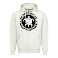 Oatmeal Heather Diving at Monterey Bay, California Zipper Hoodie - trangStudio