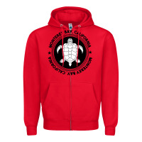 Red Diving at Monterey Bay, California Zipper Hoodie - trangStudio