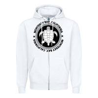 White Diving at Monterey Bay, California Zipper Hoodie - trangStudio