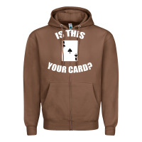 Chestnut Cool Magician Is This Your Card Illusionist Zipper Hoodie - trangStudio
