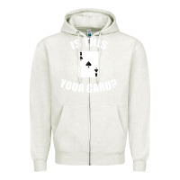 Oatmeal Heather Cool Magician Is This Your Card Illusionist Zipper Hoodie - trangStudio