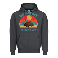 Smoke Do Not Pet The Fluffy Cows Vintage Zipper Hoodie - trangStudio