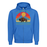 Do Not Pet The Fluffy Cows Vintage Zipper Hoodie | Teevron