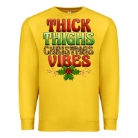 Lemon thick thighs christmas vibes Premium Sweatshirt - BarkalooDesign