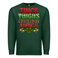 Sports Green thick thighs christmas vibes Premium Sweatshirt - BarkalooDesign