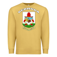 Antique Gold Bermuda Coat of Arms Souvenir Gift Flag Bermudian Premium Sweatshirt - trangStudio