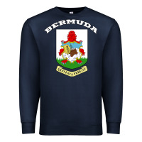 Navy Bermuda Coat of Arms Souvenir Gift Flag Bermudian Premium Sweatshirt - trangStudio