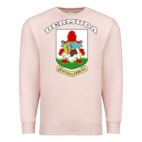 Pale Pink Bermuda Coat of Arms Souvenir Gift Flag Bermudian Premium Sweatshirt - trangStudio