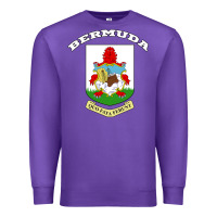 Purple Bermuda Coat of Arms Souvenir Gift Flag Bermudian Premium Sweatshirt - trangStudio