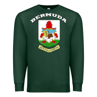 Sports Green Bermuda Coat of Arms Souvenir Gift Flag Bermudian Premium Sweatshirt - trangStudio