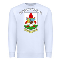 White Bermuda Coat of Arms Souvenir Gift Flag Bermudian Premium Sweatshirt - trangStudio