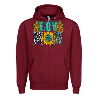 Burgundy boy mom Zipper Hoodie - RacoonDesign