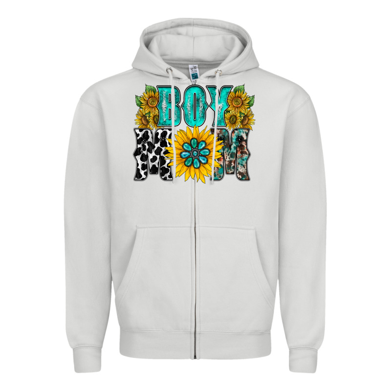 Boy Mom Zipper Hoodie by RacoonDesign | Teevron