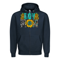 Navy boy mom Zipper Hoodie - RacoonDesign