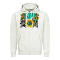 Oatmeal Heather boy mom Zipper Hoodie - RacoonDesign