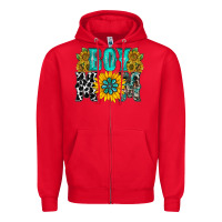 Red boy mom Zipper Hoodie - RacoonDesign
