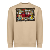 Mushroom Happy Easter Heavyweight Sweatshirt - CowhideDigitalArt