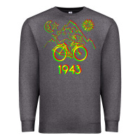 Charcoal Heather Bicycle Day 1943 LSD Acid Hofmann Trip Premium Sweatshirt - trangStudio